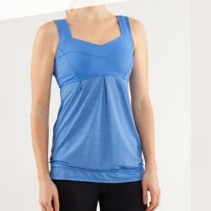 Lululemon Blue Drawstring Top